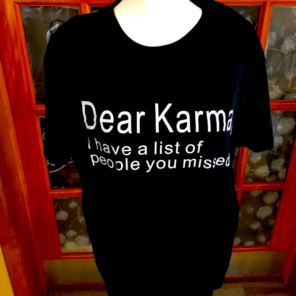 NWT Karma tee. SZ XL